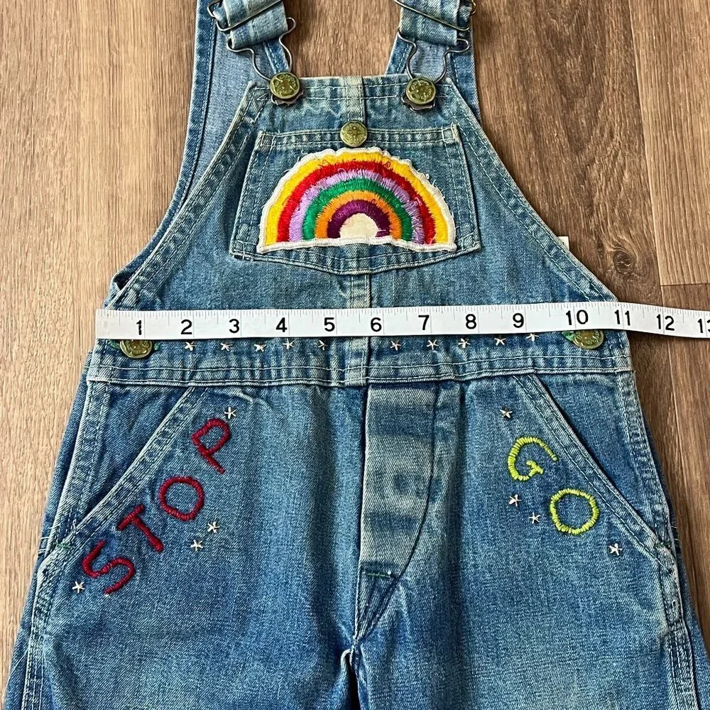 Vintage OshKosh Rainbow Disney Mickey Overalls